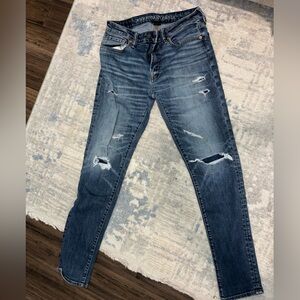 American Eagle Outfitters Blue Distressed Jeans 32x34